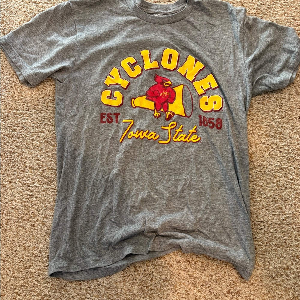 Iowa State Cyclones Gray Short Sleeve Graphic Tee